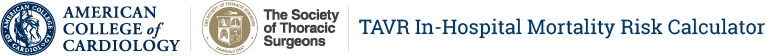 TAVR In-Hospital Mortality Risk Calculator